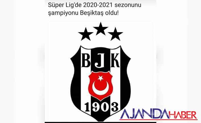 Süper Lig'in şampiyonu Beşiktaş!