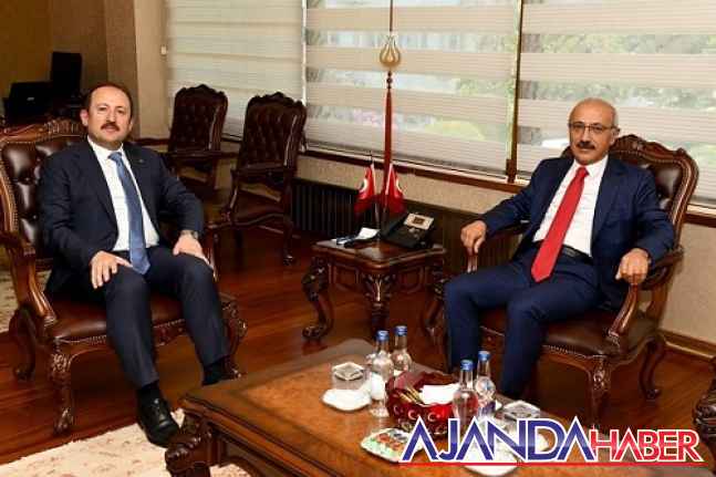 Hazine ve Maliye eski Bakanı Lütfi Elvan, Vali Ali Hamza Pehlivan’ı Ziyaret Etti