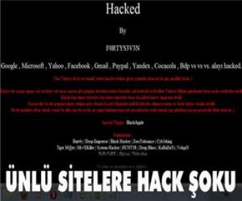 Birçok ÜNLÜ internet sitesi hacklendi 
