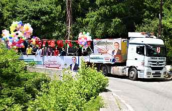 Toroslar'da bayram tırı