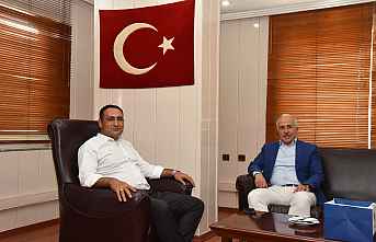 BAŞKAN YILMAZ, MEVKİDAŞI GÜLTAK'I AĞIRLADI