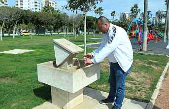 BÜYÜKŞEHİR’den parklara tasarruflu çeşme