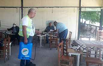 Yaylalardaki işyerlerine dezenfeksiyon