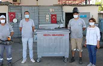 Çöp konteynerlerine modifiyeli sistem