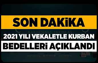 2021 yılı kurban bedelleri açıklandı