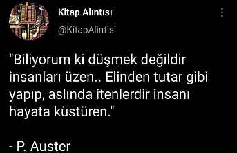 İnsanları üzen düşmek değildir