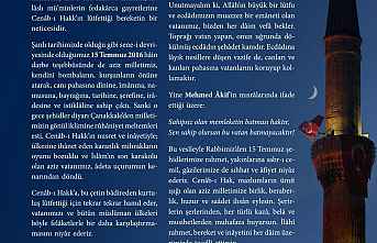 15 Temmuz 2021 yeniden diriliş