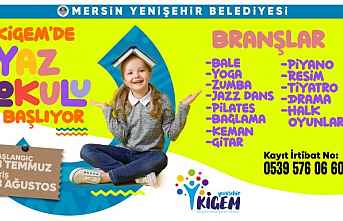 Yenişehir Belediyesi KİGEM’de yaz okulu kurs kayıtları...
