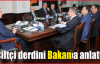 Çiftçi derdini Bakan'a anlattı