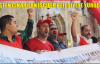 İŞTEN ÇIKARILAN İŞÇİLER BELEDİYEYE YÜRÜDÜ...