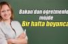 Öğretmenlere bir hafta boyunca indirim