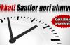 Saatler bu gece geri alınıyor!