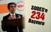 SODES'e 234 Başvuru 